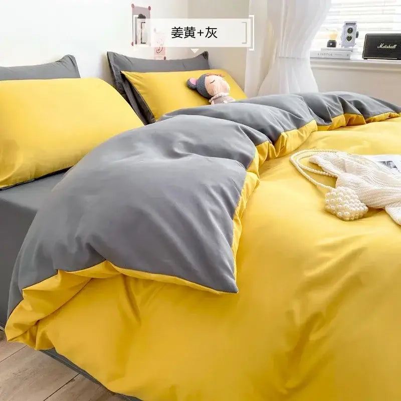 Blue Plush Bedding Set