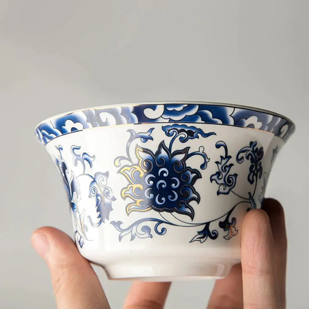 Floral Porcelain Tea Cup Set