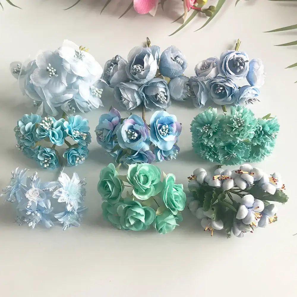 Blue Stamen Berry Decor