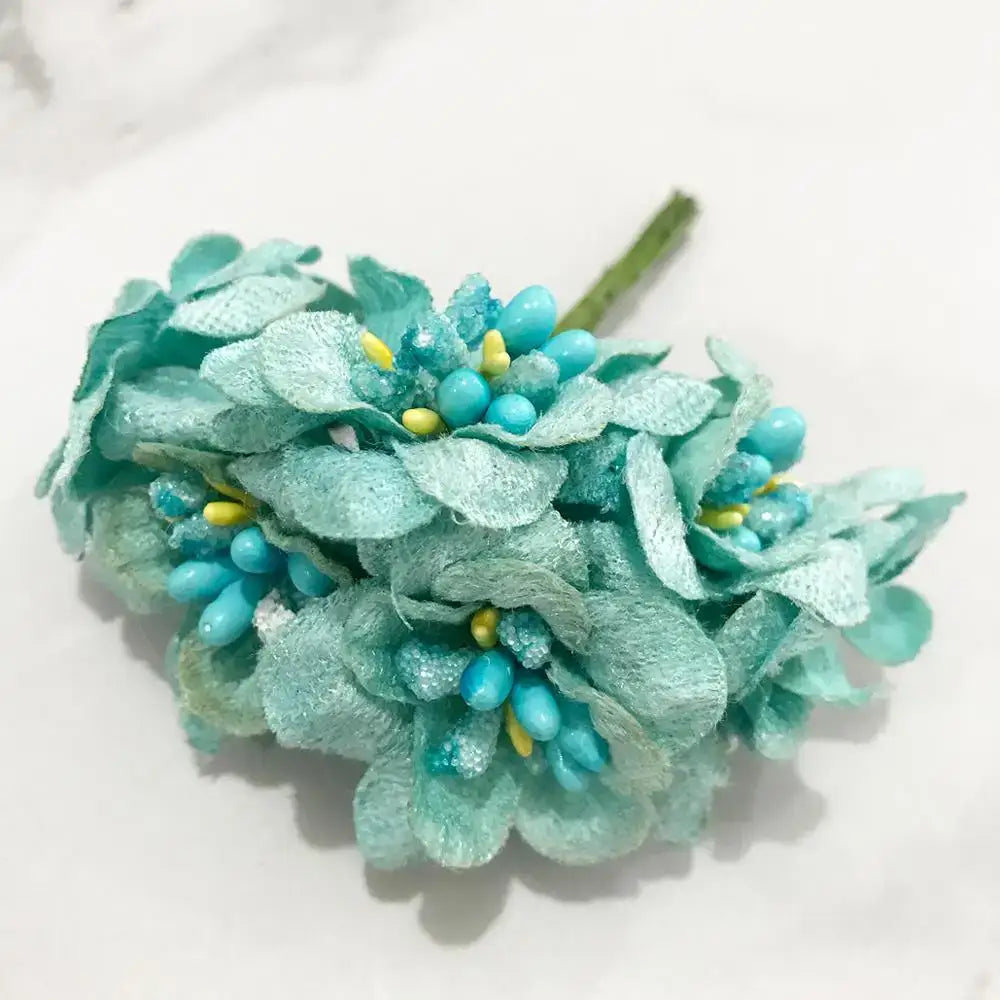 Blue Stamen Berry Decor