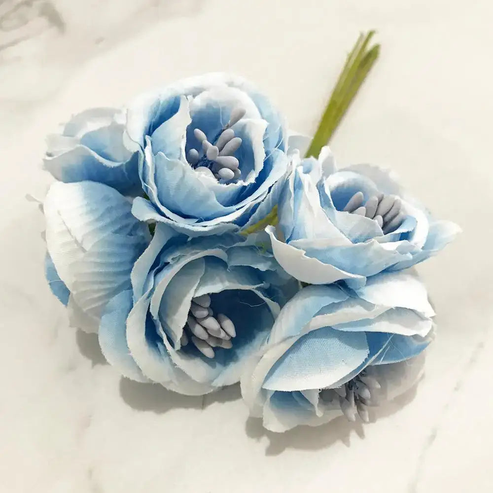 Blue Stamen Berry Decor