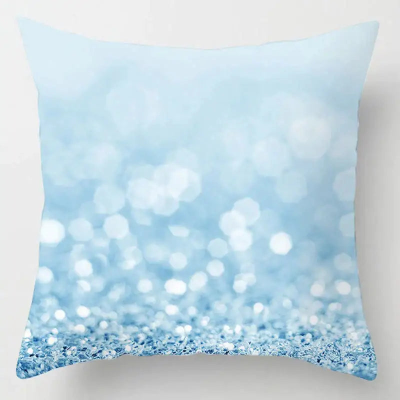 Blue Geometric Throw Pillows
