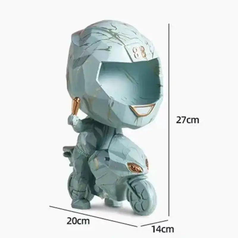 Gold Marble Helmet Display