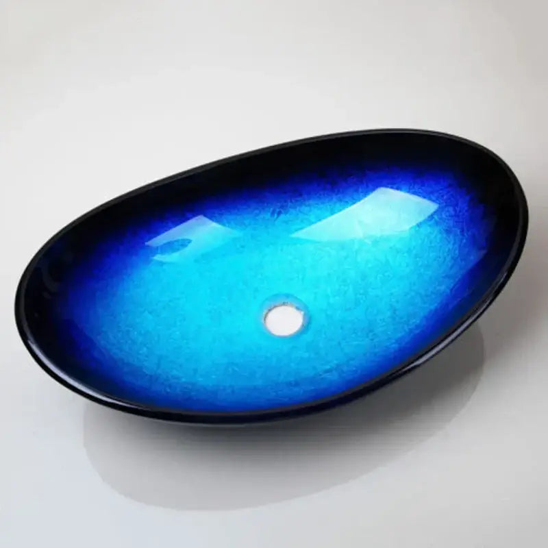 Blue Gradient Glass Sink