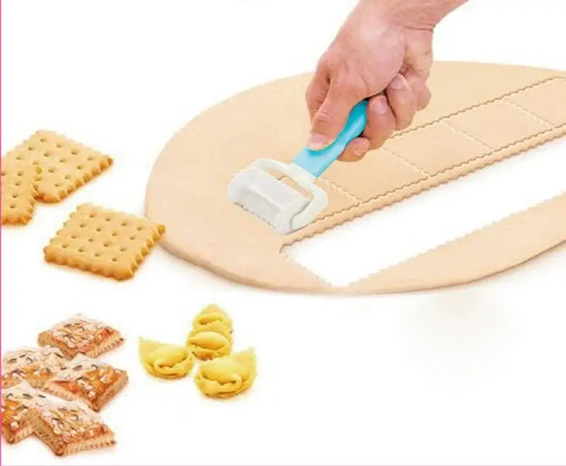 Gray Plastic Dough Cutter Set