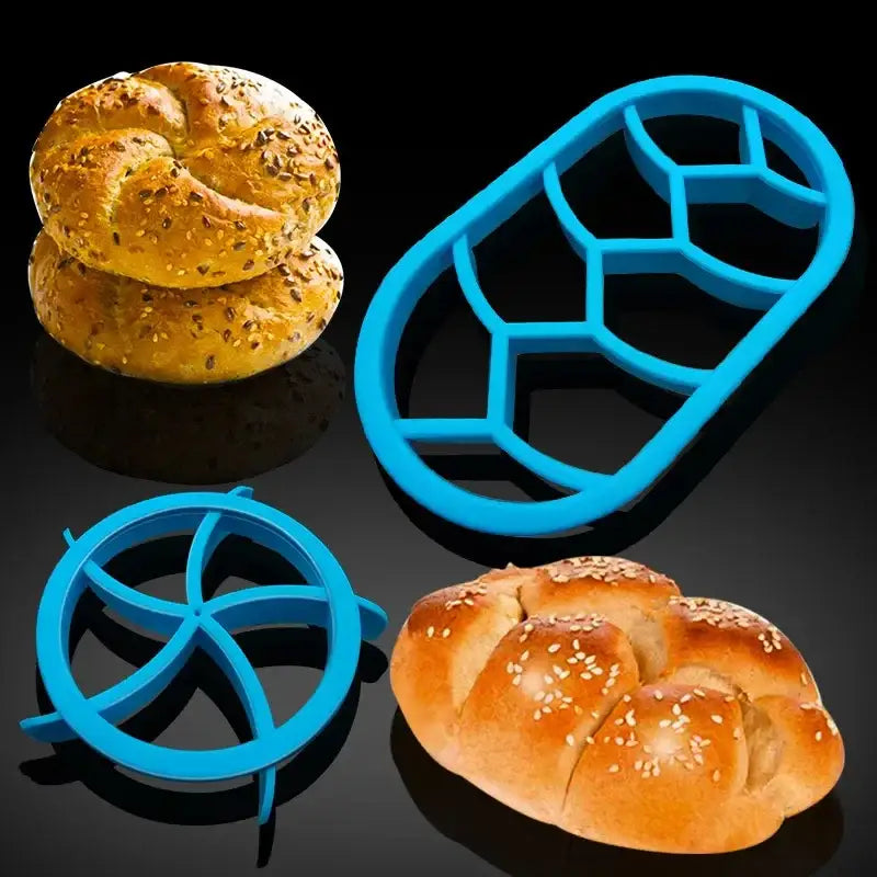 Blue Honeycomb Bread Molds