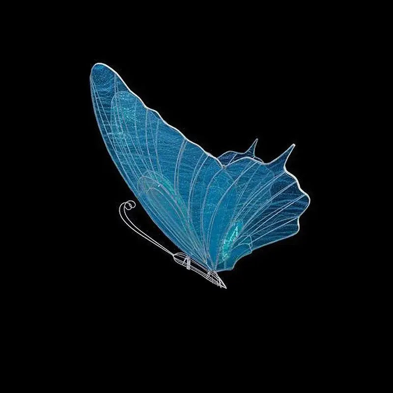 LED Blue Butterfly Decor