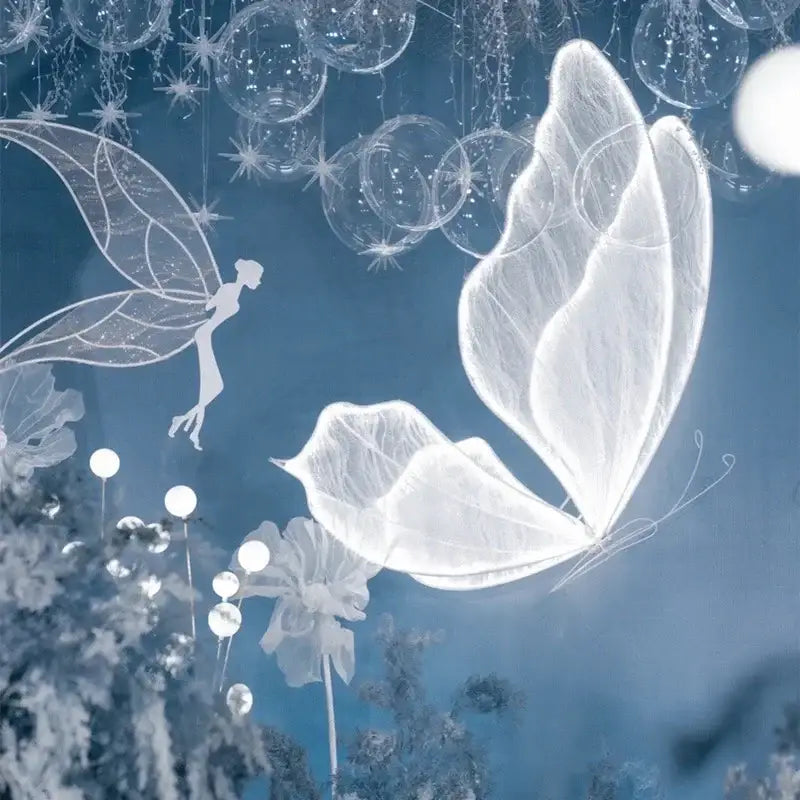 LED Blue Butterfly Decor