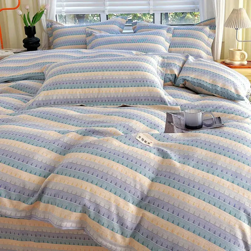 Blue Lavender Cotton Comforter