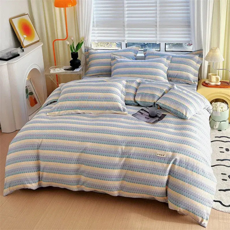 Blue Lavender Cotton Comforter