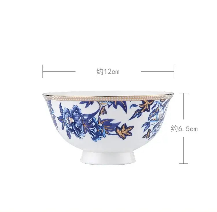 Blue Lotus Porcelain Dinnerware