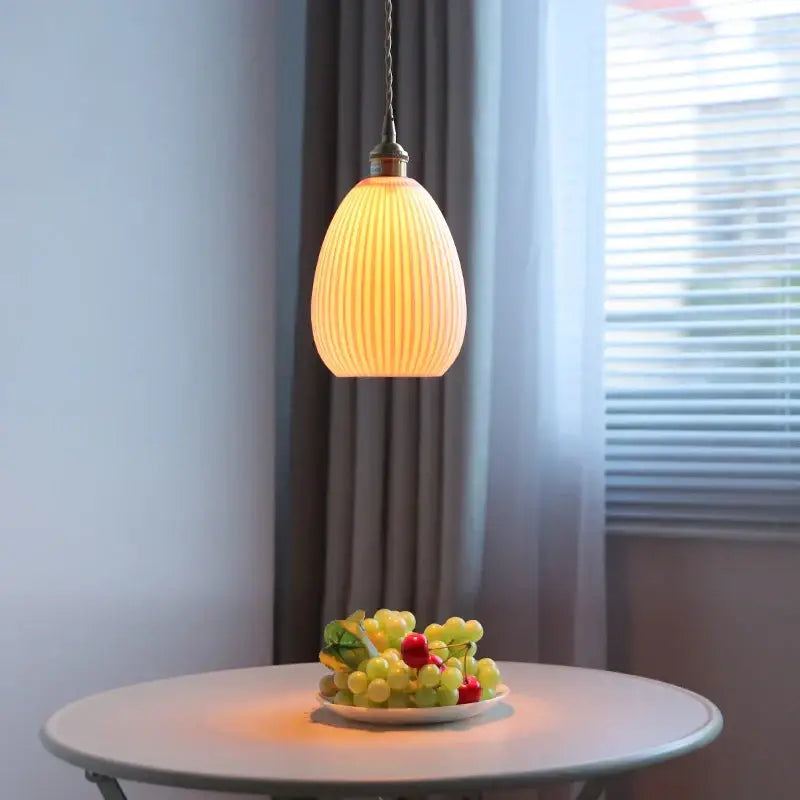 Blue Ceramic Pendant Lamp