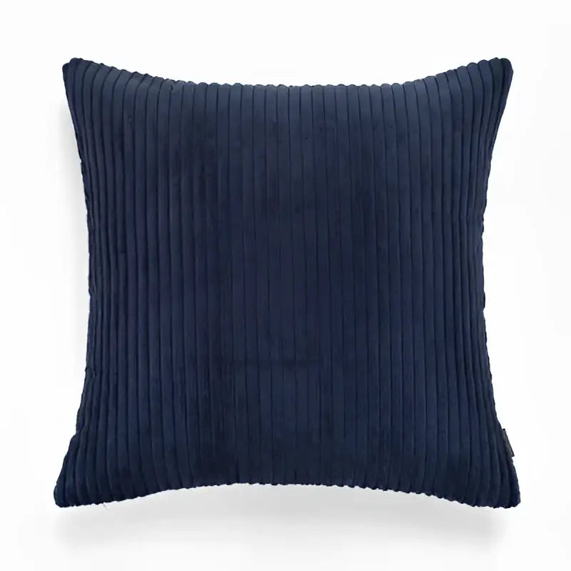 Grey Flocking Pillow Cover