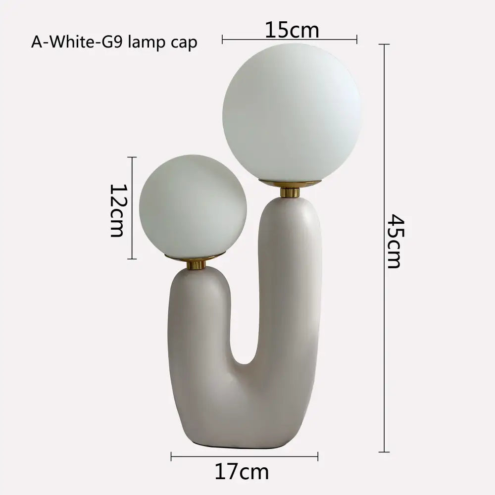Pink Glass LED Table Lamp