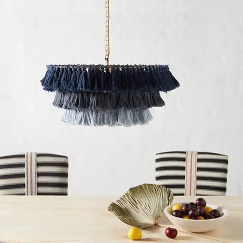 Blush Pink Tassel Light