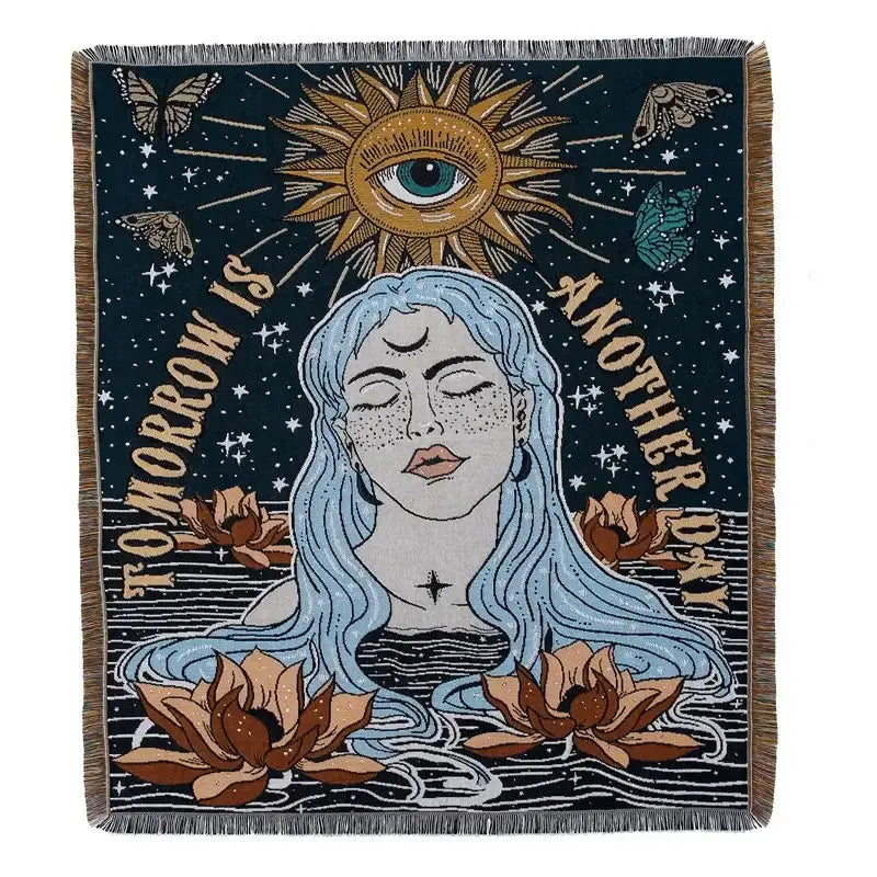 Yellow Sun Camping Blanket