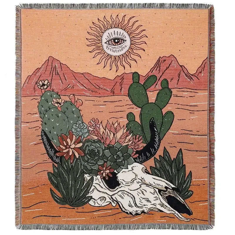 Yellow Sun Camping Blanket