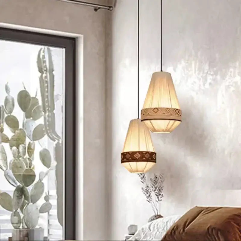 Woven Boho Pendant Lamp