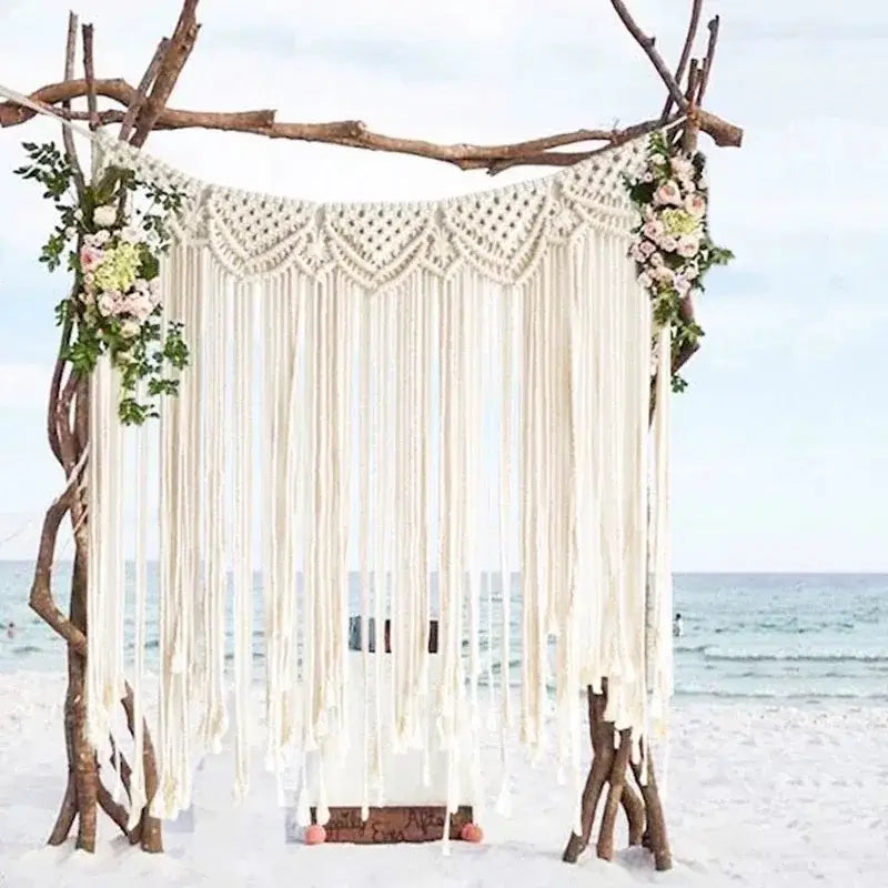 Driftwood Macrame Curtain Tapestry