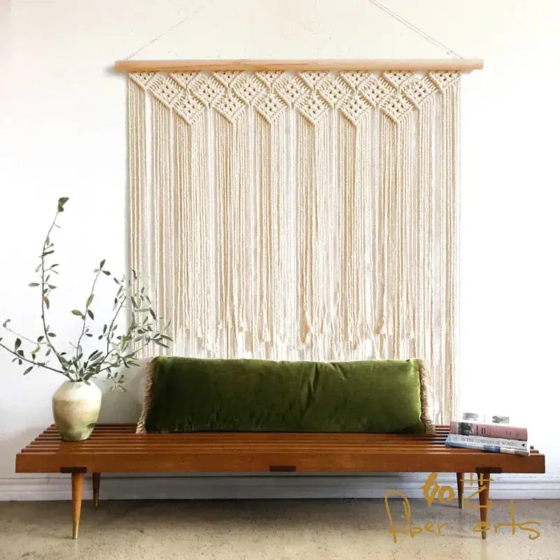 Driftwood Macrame Curtain Tapestry
