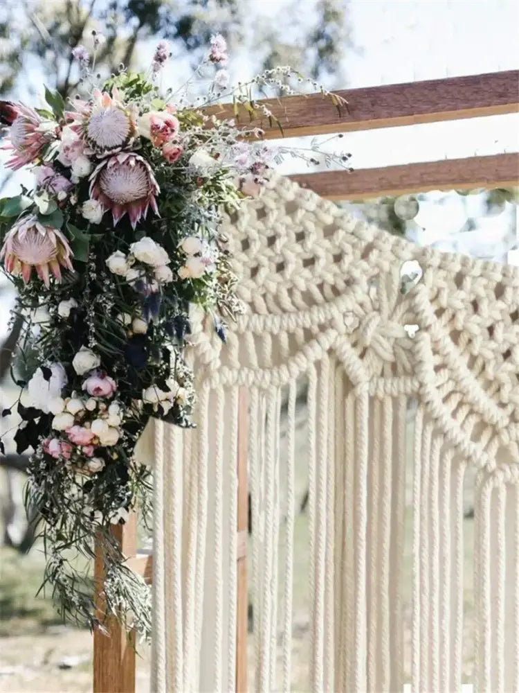 Driftwood Macrame Curtain Tapestry