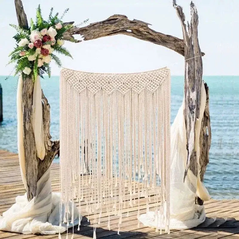 Driftwood Macrame Curtain Tapestry