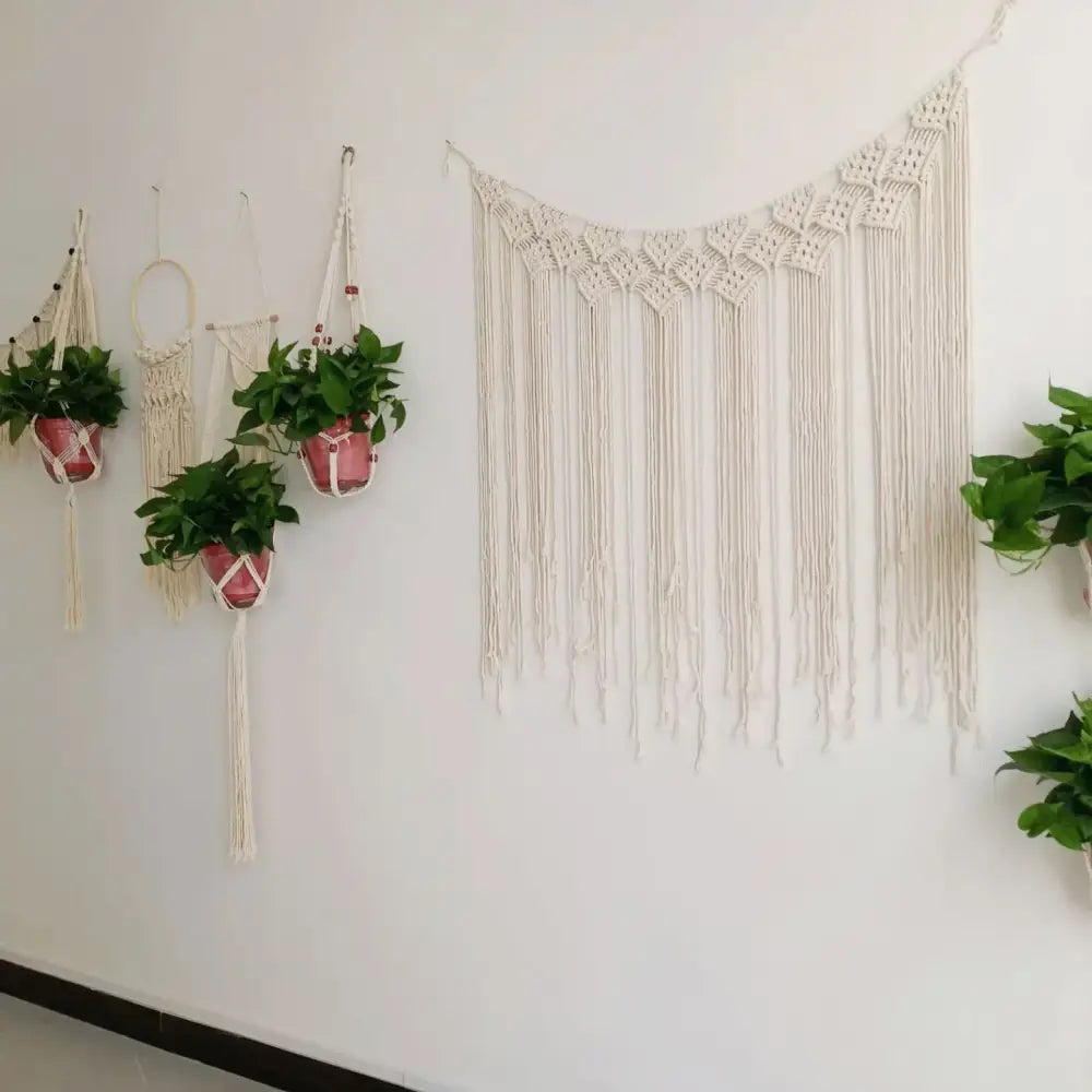 Driftwood Macrame Curtain Tapestry