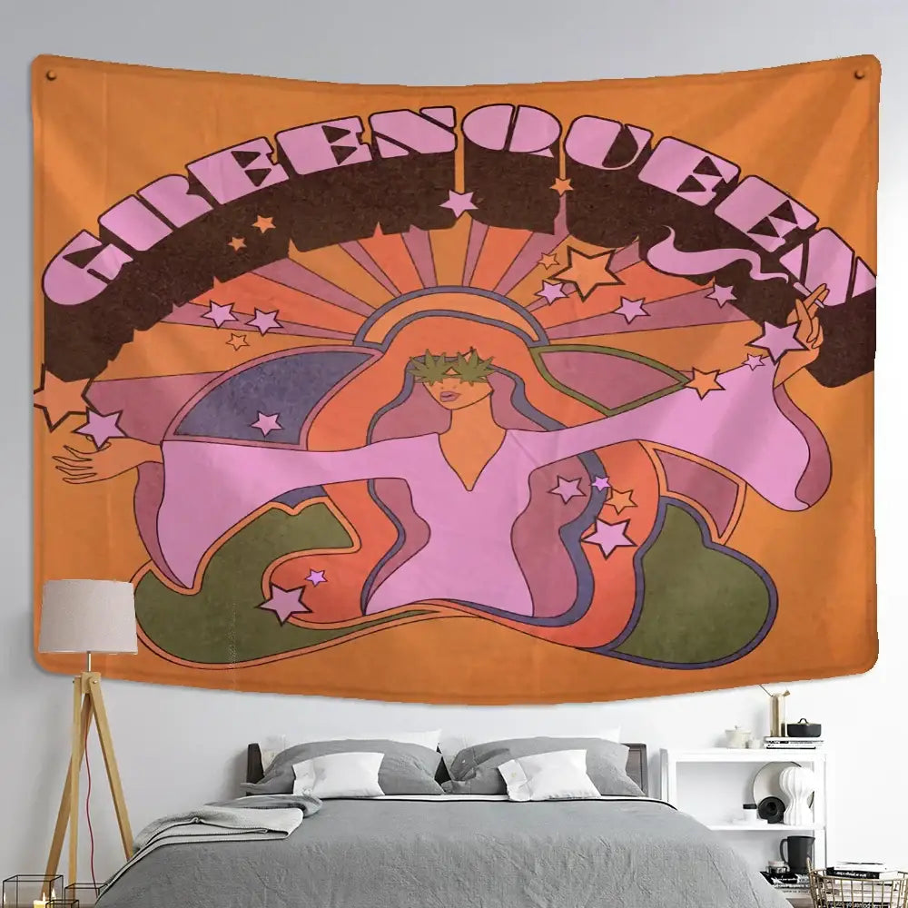 Purple Astrology Wall Tapestry