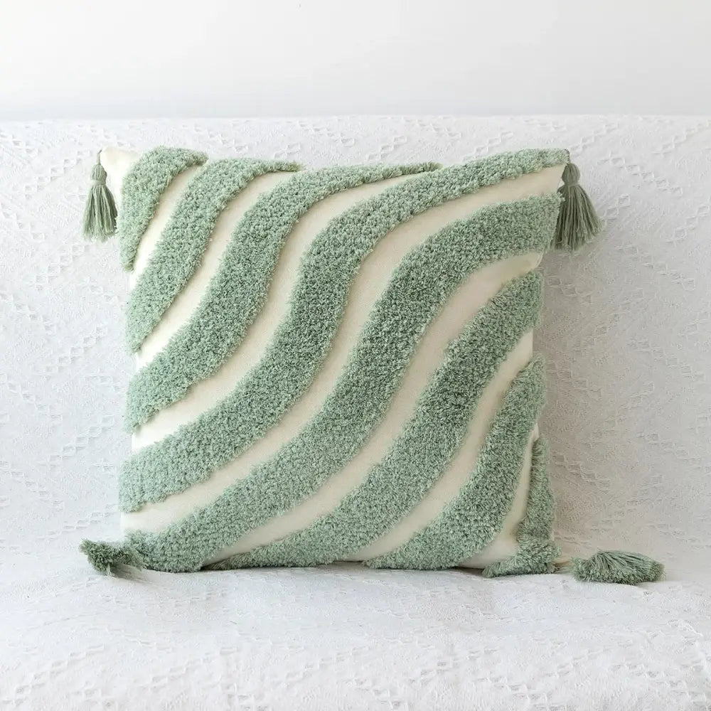 Beige Geometric Pillow Case