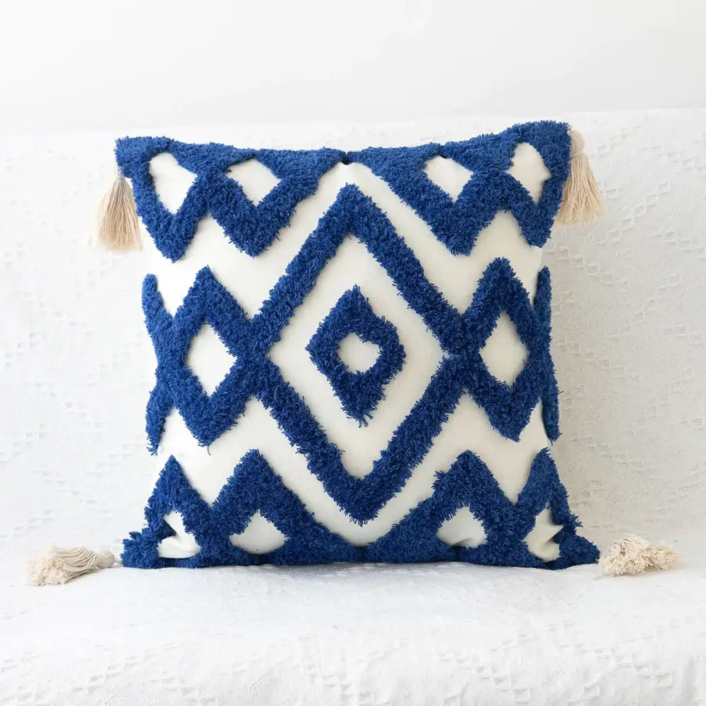 Beige Geometric Pillow Case