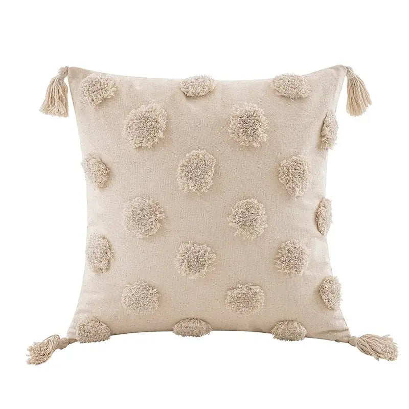 Beige White Tufted Covers
