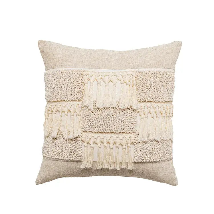 Beige White Tufted Covers