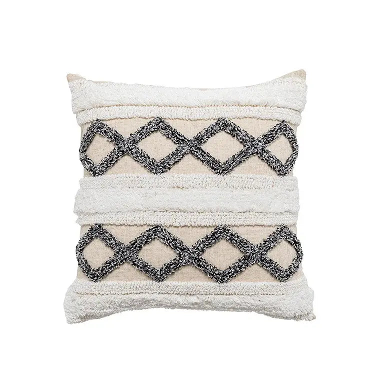 Beige White Tufted Covers