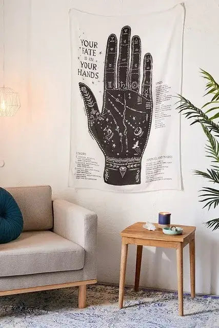 Black Divination Tapestry Decor