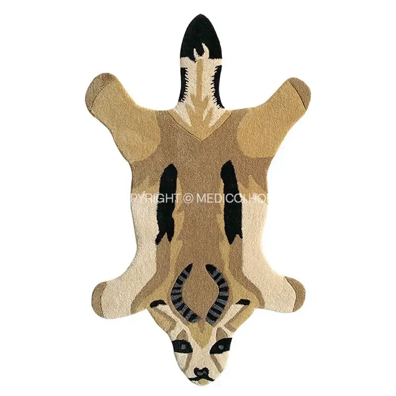 Black Boho Bear Rug