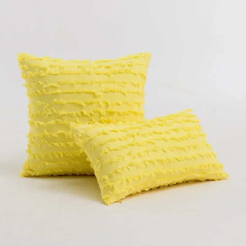Black Tassel Pillow Covers