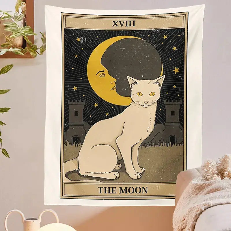 Cat Tarot Tapestry Wall