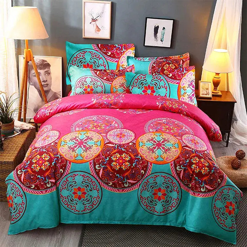 Black White Botanical Duvet