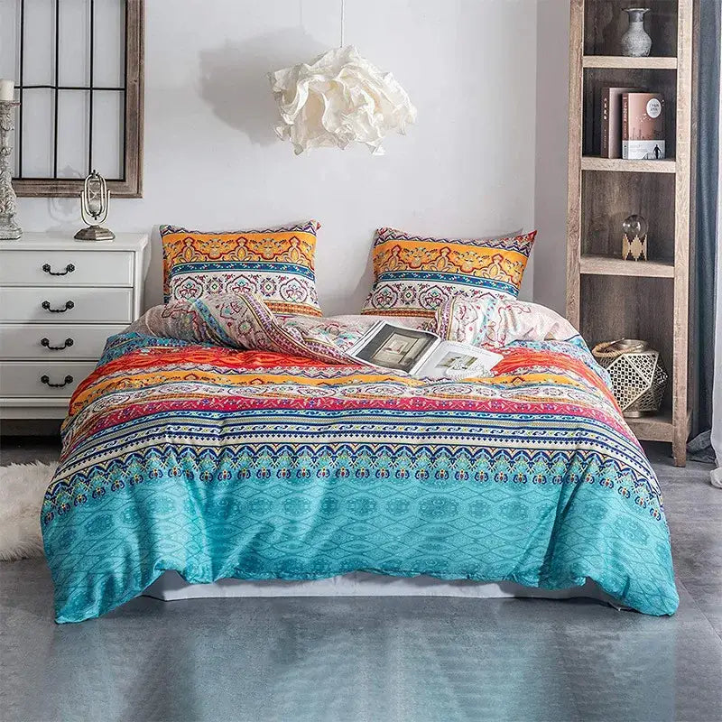 Black White Botanical Duvet