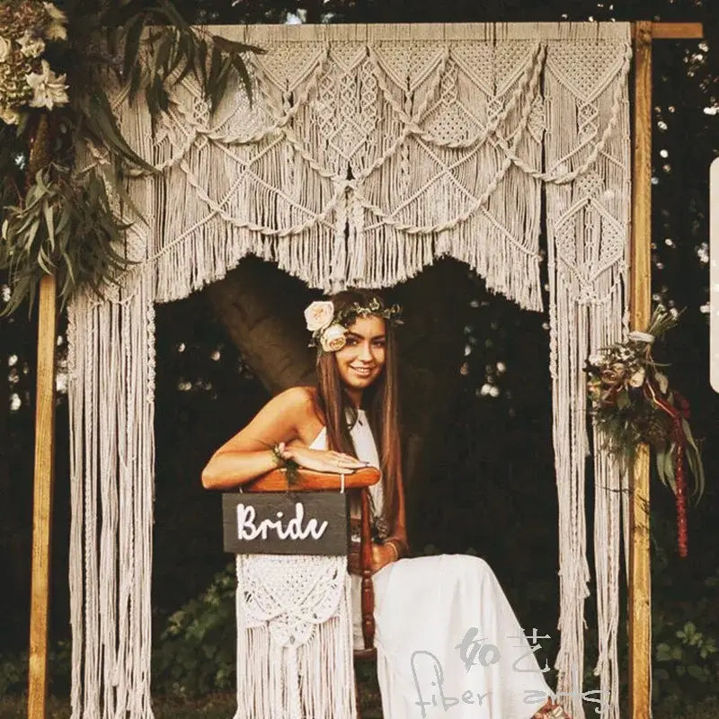 Cotton Macrame Wedding Backdrop