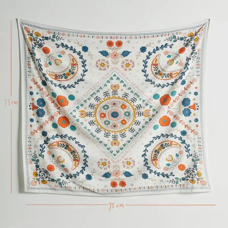 Orange Celestial Wall Tapestry