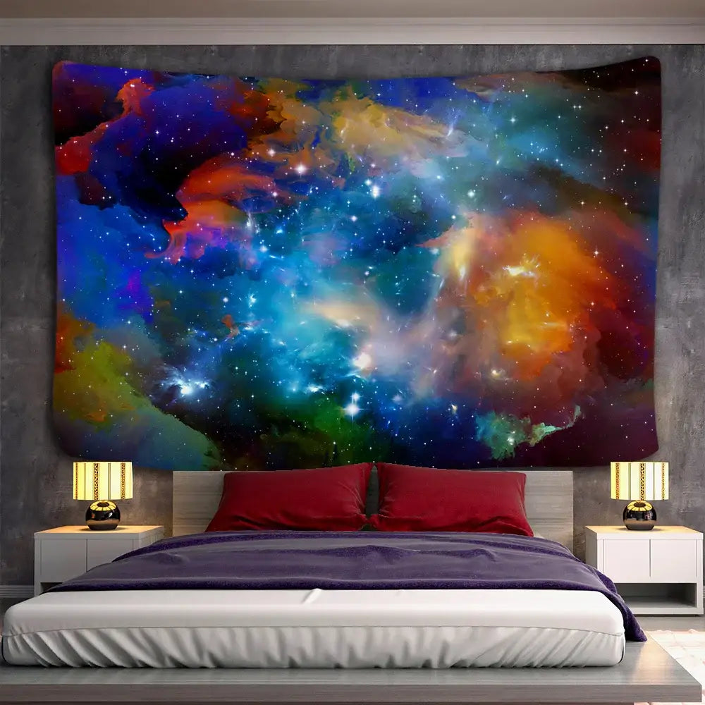Psychedelic Cosmic Wall Tapestry