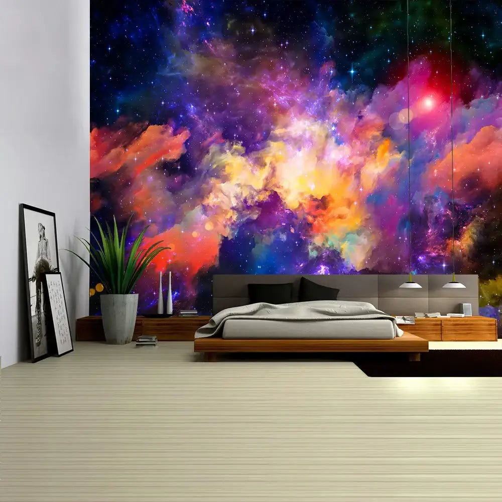 Psychedelic Cosmic Wall Tapestry