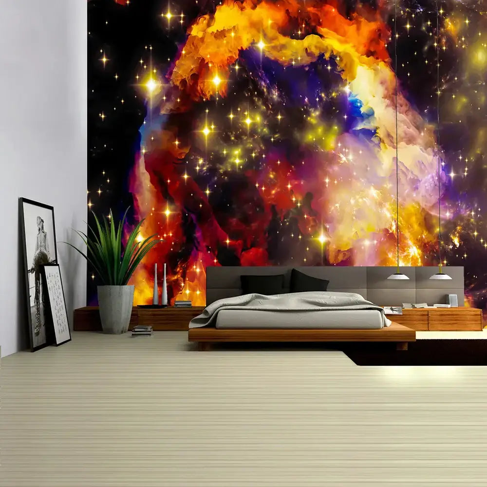 Psychedelic Cosmic Wall Tapestry