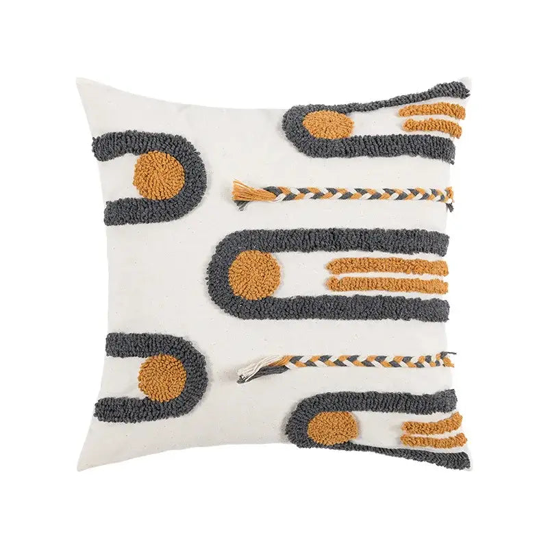 Geometric Cotton Cushion Cover