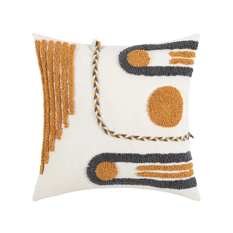Geometric Cotton Cushion Cover