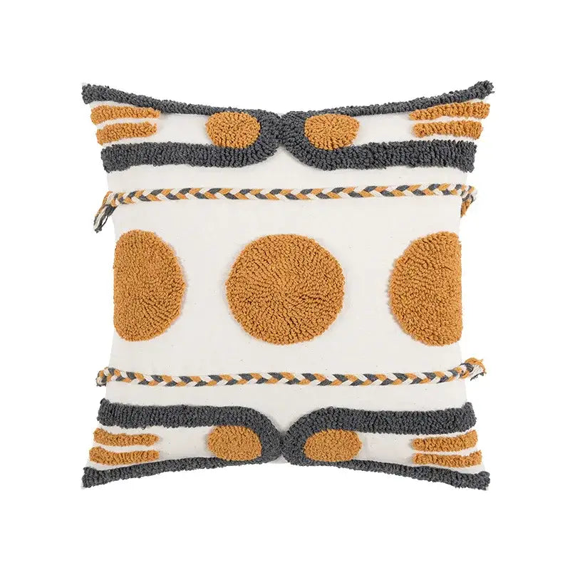 Geometric Cotton Cushion Cover