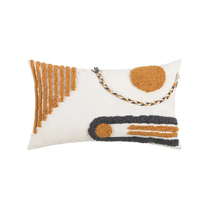 Geometric Cotton Cushion Cover