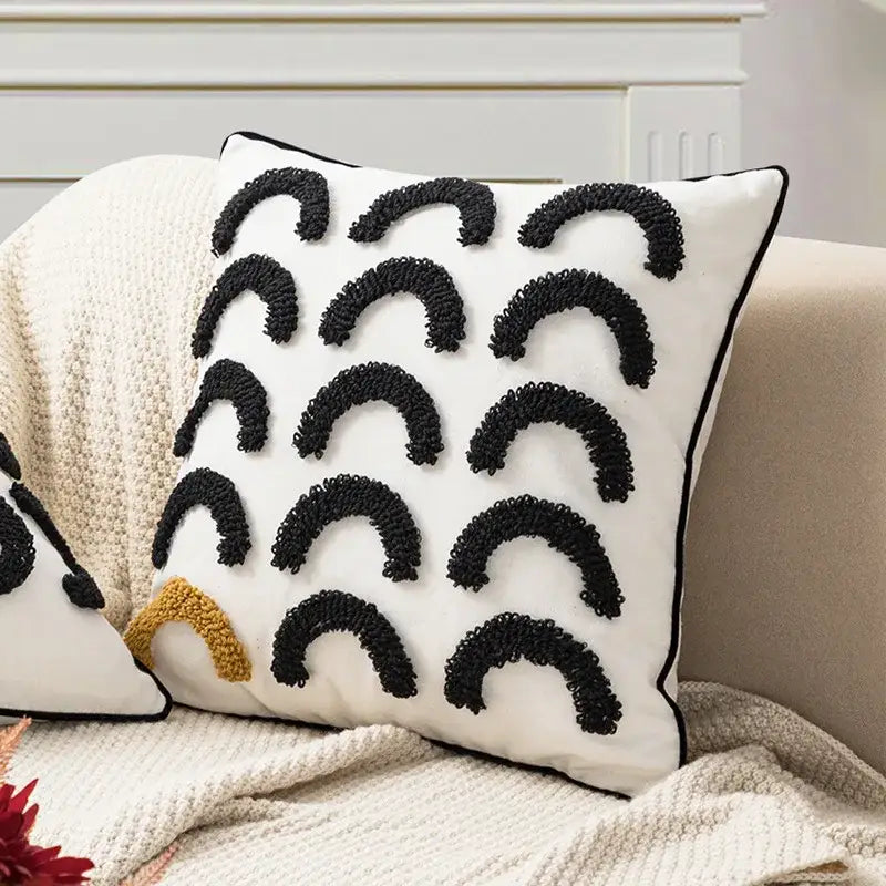 Embroidered Boho Cushion Cover