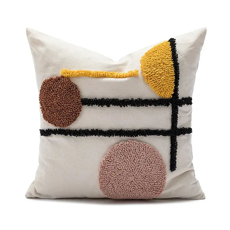 Embroidered Boho Cushion Cover
